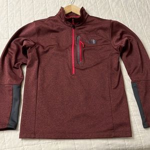 The North Face Skyline 1/2 zip fleece Men's Medium Red